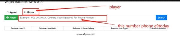A9Play internal transfer form